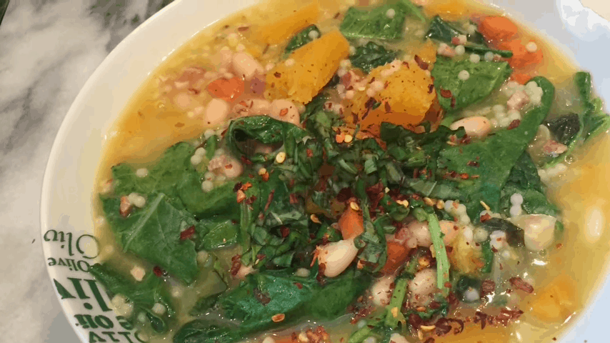 Butternut Squash White Bean Kale Stew - 5 Healthy Soup Recipes