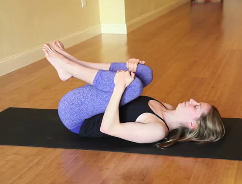 Knee Hugs - Great Yoga Poses to Help Relieve Lower Back Pain